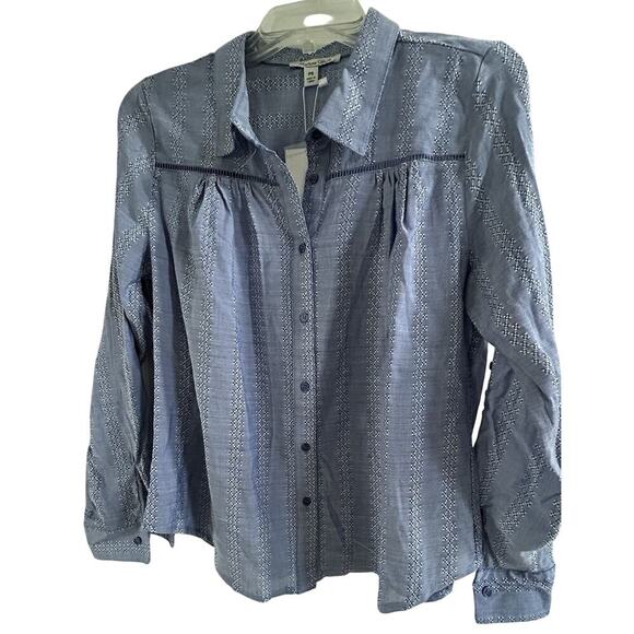 Marissa Olivia Size PS-Collared Button Down Full Length Sleeve Or Roll Tab. NWT - Picture 1 of 9